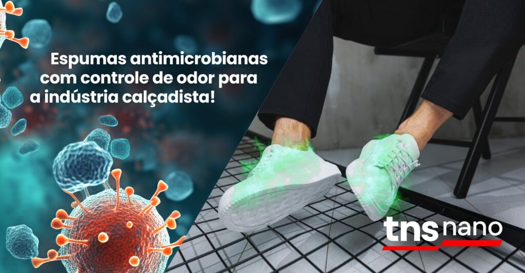 Espumas antimicrobianas com controle de odor para a indústria calçadista.