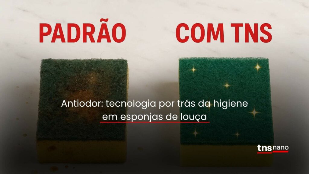 antiodor: esponja de cozinha com e sem TNS